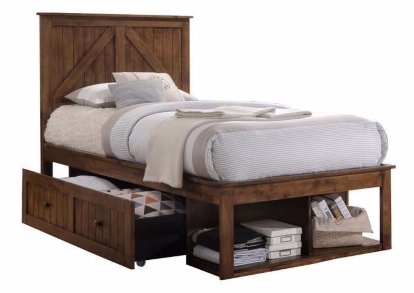 Picture of Ashland Twin Storage Bed - Brown