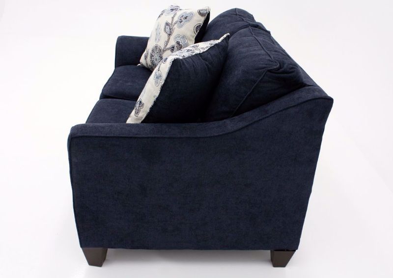 Blue Prelude Loveseat by Lane, Side View | Home Furniture Plus Bedding