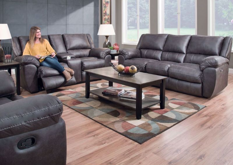 Picture of Shiloh Reclining Sofa Set - Gray
