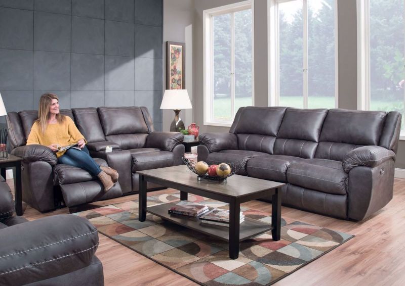 Picture of Shiloh POWER Reclining Sofa Set - Gray