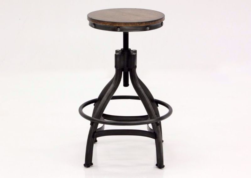 Brown Chandler Sofa Table Bar Set Showing Barstool Facing Front | Home Furniture Plus Bedding