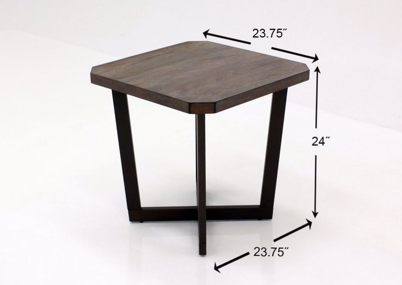 Brown Lane 3 Piece Coffee Table Set by United Showing the End Table Dimensions | Home Furniture Plus Mattress