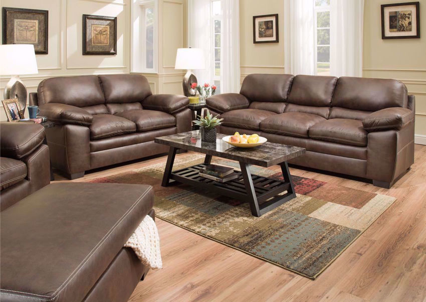 Bolton Sofa Set Brown Home Furniture Plus Bedding and Mattress Center