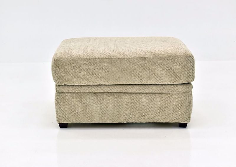 Beige Bellamy Ottoman by Simmons Upholstery Facing Front | Home Furniture Plus Mattress