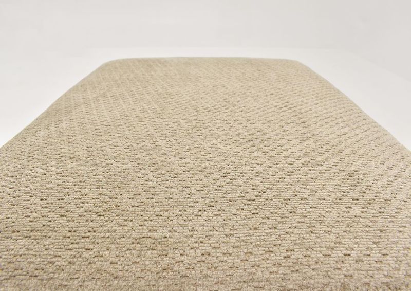 Beige Bellamy Ottoman by Simmons Upholstery Showing the Upholstery Detail | Home Furniture Plus Mattress