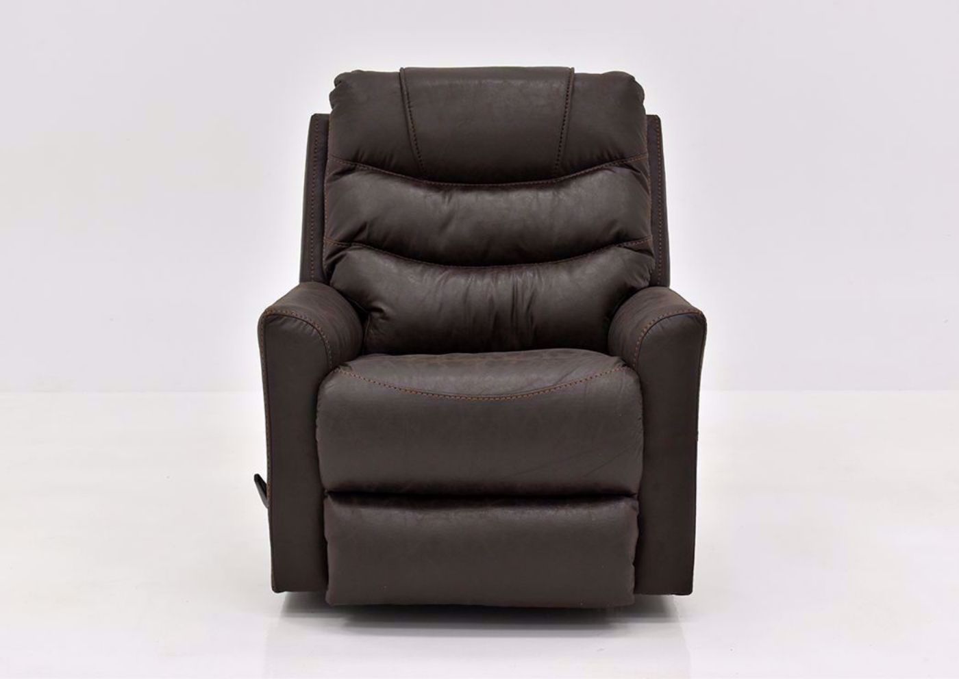 Coffee Brown Barnette Rocker Recliner by Lane Facing Front | Home Furniture Plus Mattress