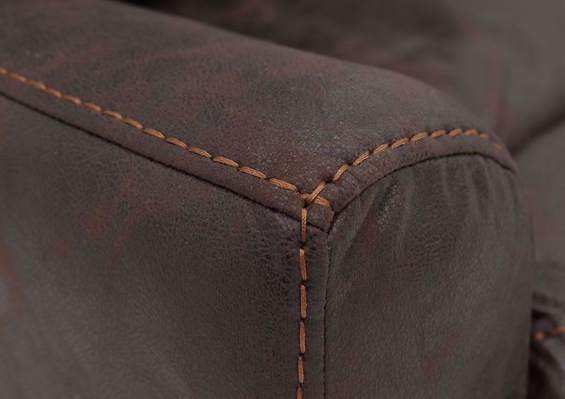 Coffee Brown Barnette Rocker Recliner by Lane Showing the Arm Detail | Home Furniture Plus Mattress