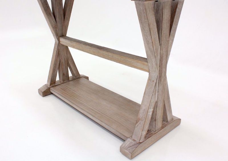 Brown Jefferson Sofa Table Showing the Table Leg Base | Home Furniture Plus Mattress