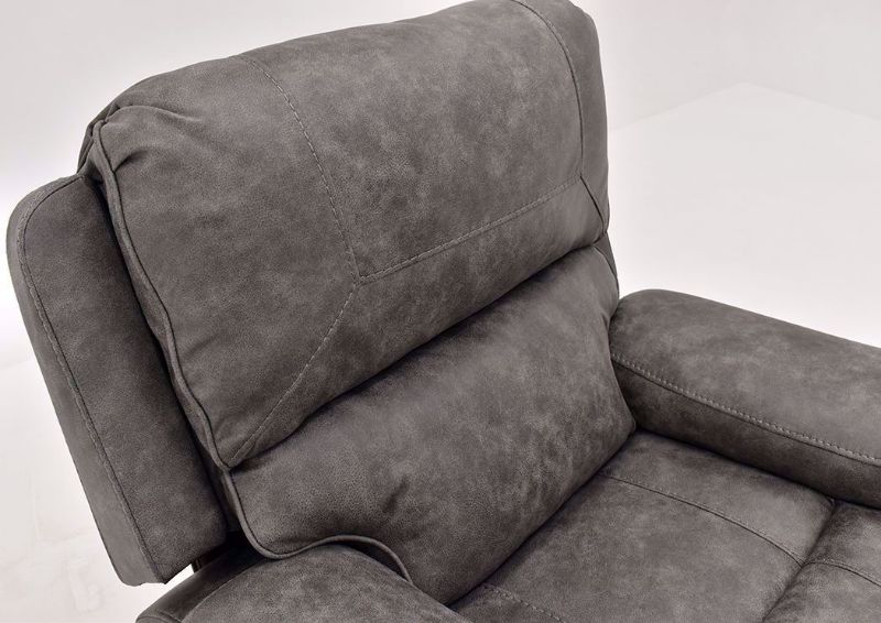 Warm Gray Clayton Glider Recliner by Standard Showing the Seat Back | Home Furniture Plus Mattress
