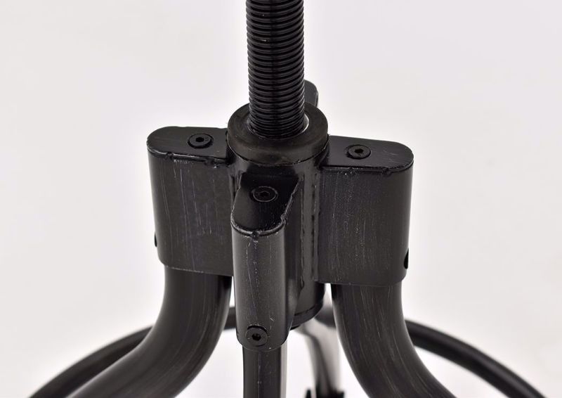 Close Up of the Mechanism for the Adjustable Height on the Chandler Swivel Bar Stool by Lane Furnishings Facing Front | Home Furniture Plus Bedding