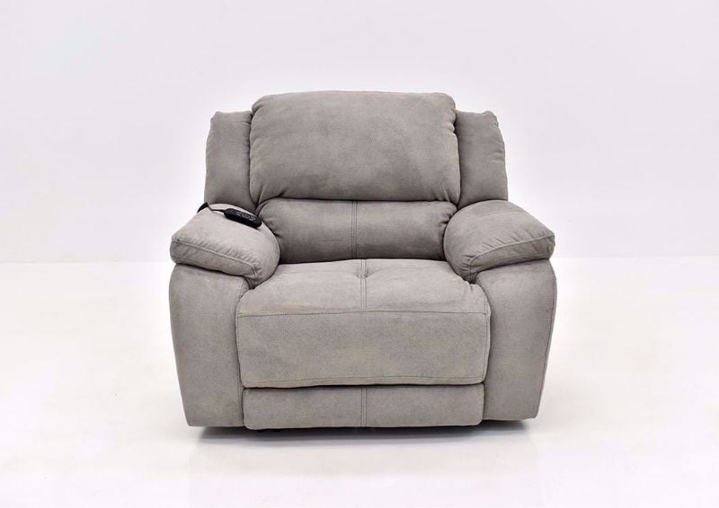 Gray Explorer Power Recliner by Homestretch Facing Front | Home Furniture Plus Mattress