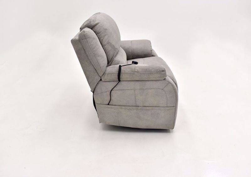 Gray Explorer Power Recliner by Homestretch Showing the Side View | Home Furniture Plus Mattress