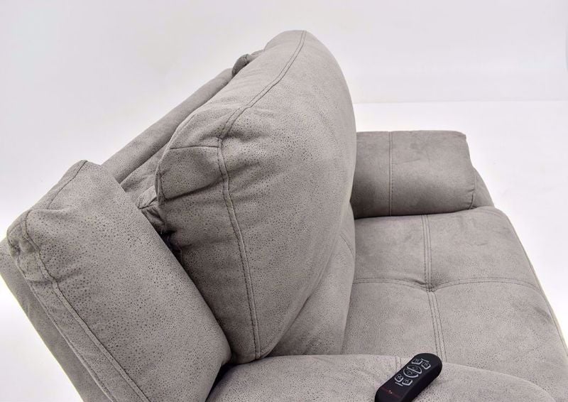 Gray Explorer Power Recliner by Homestretch Showing the Power Headrest Detail | Home Furniture Plus Mattress