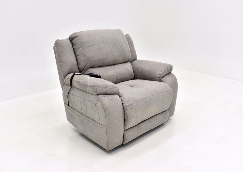 Gray Explorer Power Recliner by Homestretch at an Angle | Home Furniture Plus Mattress