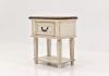 Antique White Realyn Nightstand by Ashley Furniture Showing the Angle View | Home Furniture Plus Mattress