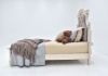 Antique White Realyn Upholstered Twin Bed by Ashley Furniture  Showing the Side View | Home Furniture Plus Mattress
