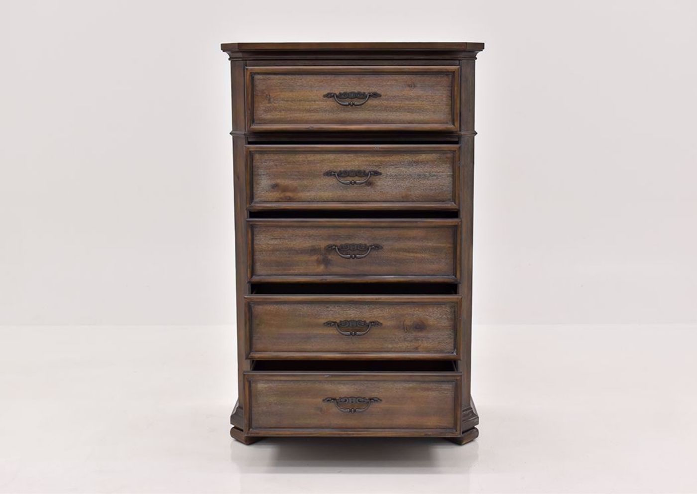 Hickory Brown Casa Grande Chest of Drawers by Lane Furnishings Facing Front with the Drawers Open | Home Furniture Plus Mattress