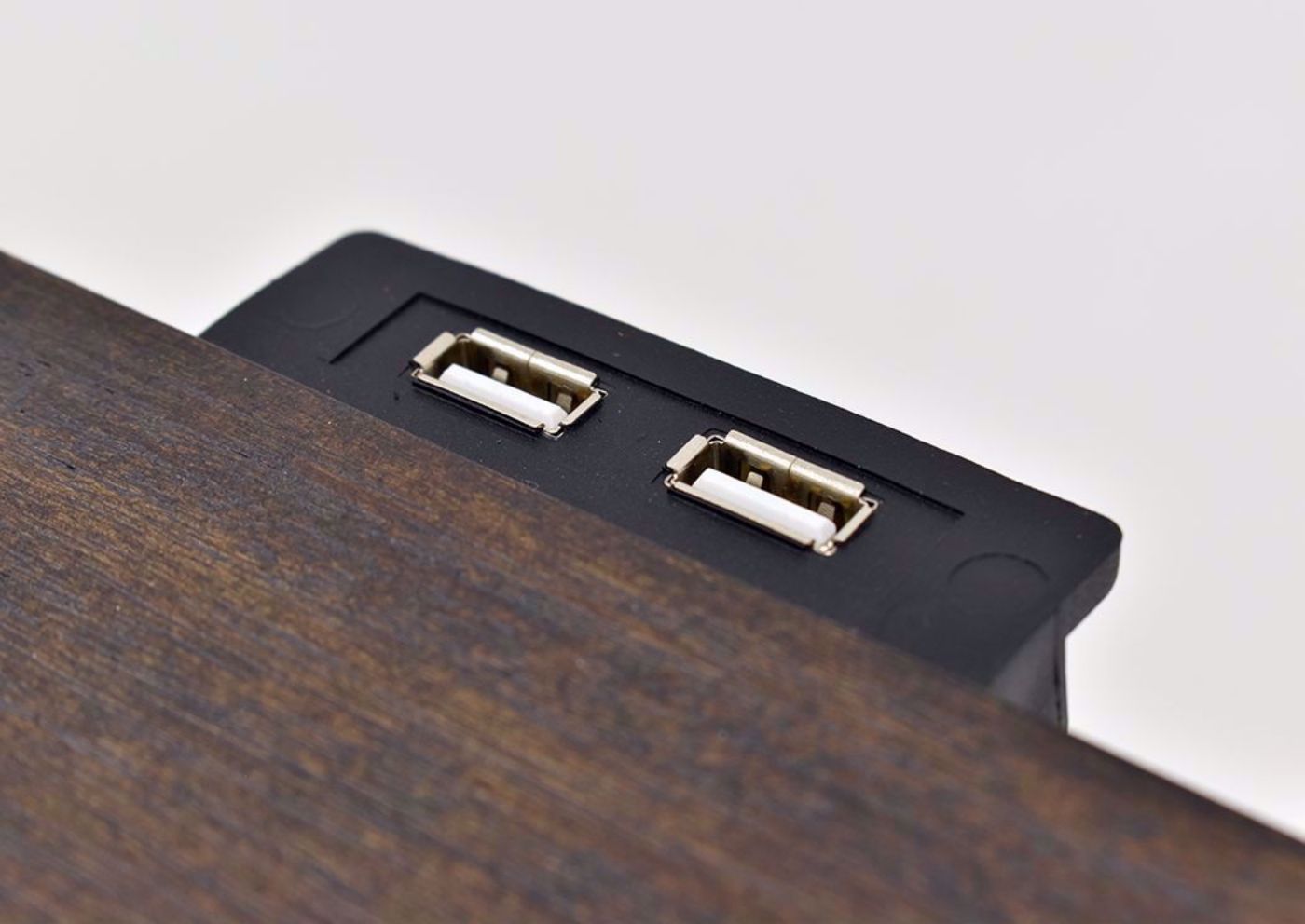 Hickory Brown Casa Grande Nightstand by Lane Furnishings Showing the USB Port Detail | Home Furniture Plus Mattress