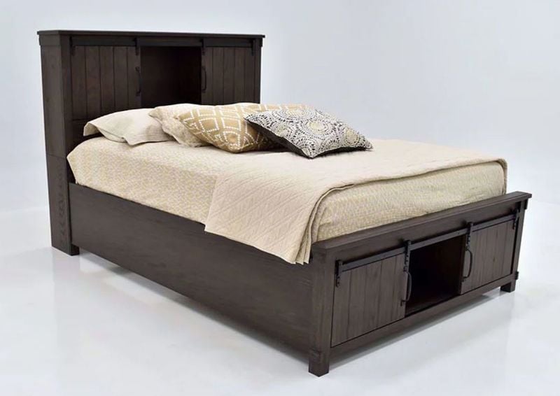 Picture of Scott Queen Size Storage Bed -  Dark Brown
