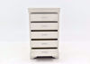 Silver Metallic Amalia Chest of Drawers by Crown Mark Facing Front With the Drawers Open | Home Furniture Plus Mattress
