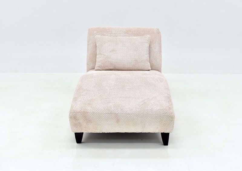 Off White Davos Chaise Lounge Chair by Chairs America Facing Front | Home Furniture Plus Mattress