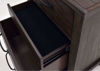 Dark Brown Scott Nightstand Showing the Drawer Interiors | Home Furniture Plus Mattress