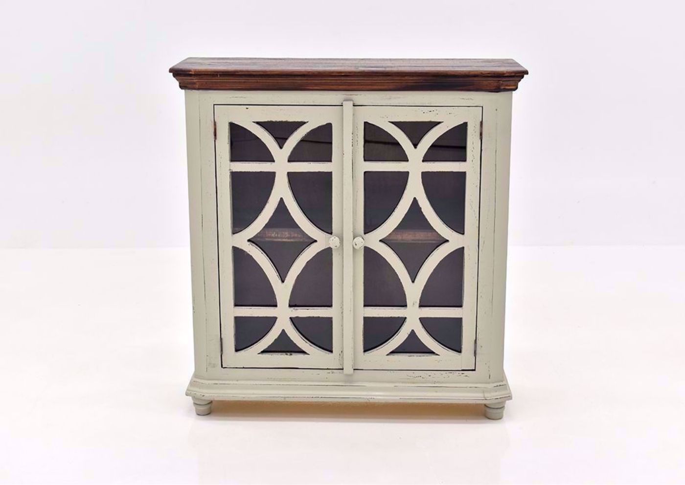Rustic Gray Carmen 42" Console Cabinet by Rustic Imports Facing Front | Home Furniture Plus Mattress