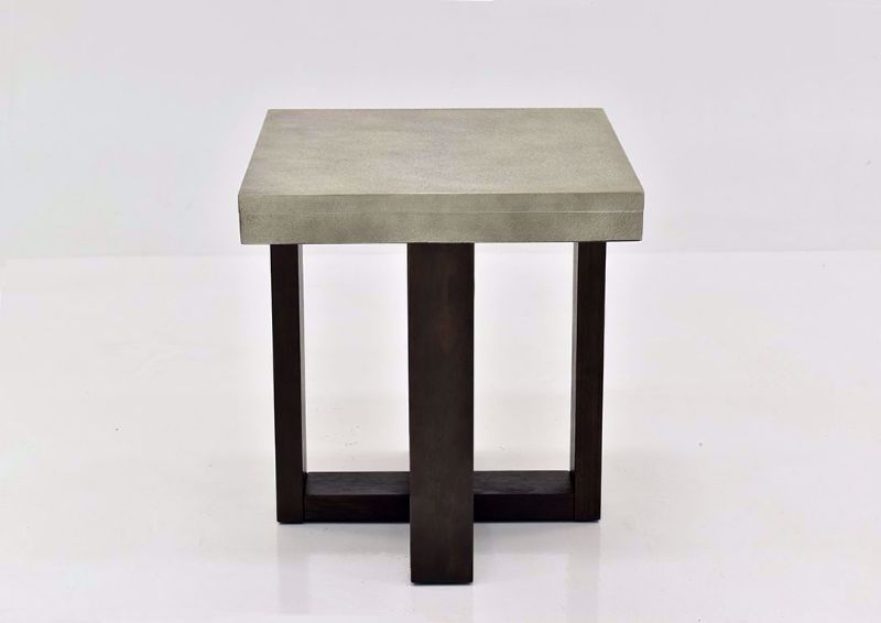 Gray Titan End Table by Lane Furnishings Facing Front | Home Furniture Plus Mattress