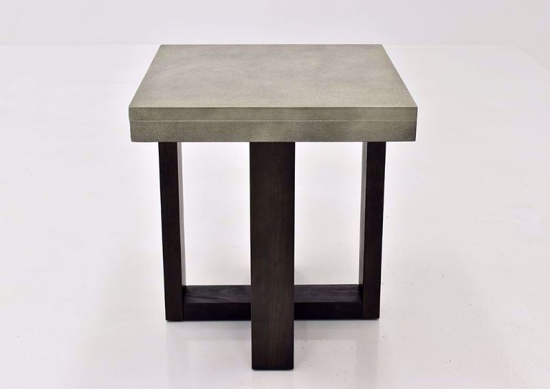 Gray Titan End Table by Lane Furnishings Showing the Side View | Home Furniture Plus Mattress