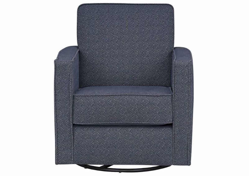 Ellison Swivel Accent Chair - Dark Blue | Home Furniture Plus Bedding