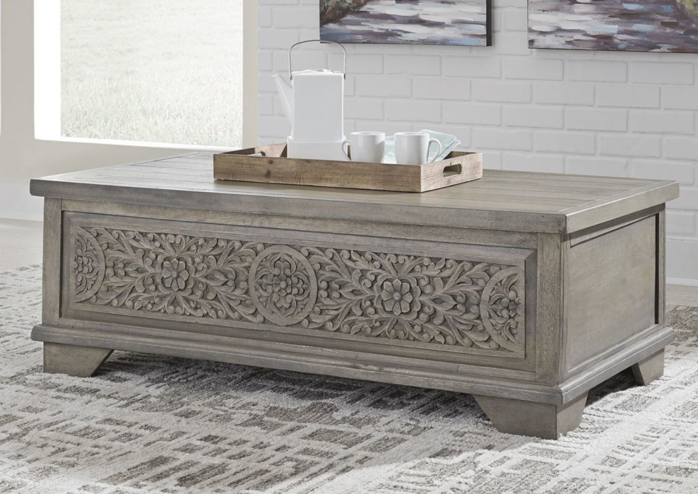 Room Shot of the Marcilyn Lift-Top Coffee Table | Home Furniture Plus Bedding
