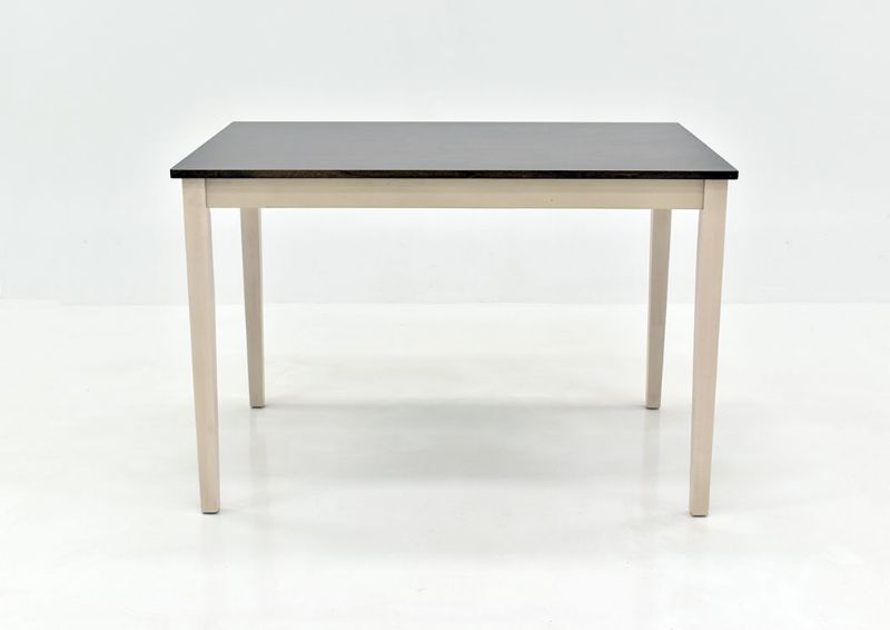 Side View of the White and Gray Brody Table by Crown Mark International | Home Furniture Plus Bedding