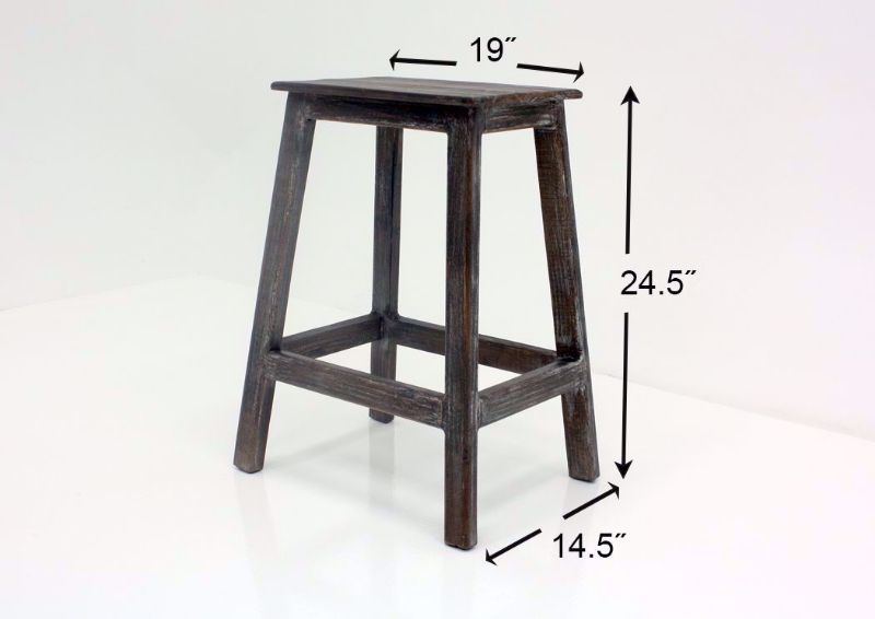 Rustic Brown Shane Bar Dining Table Set Barstool Dimensions | Home Furniture Plus Bedding