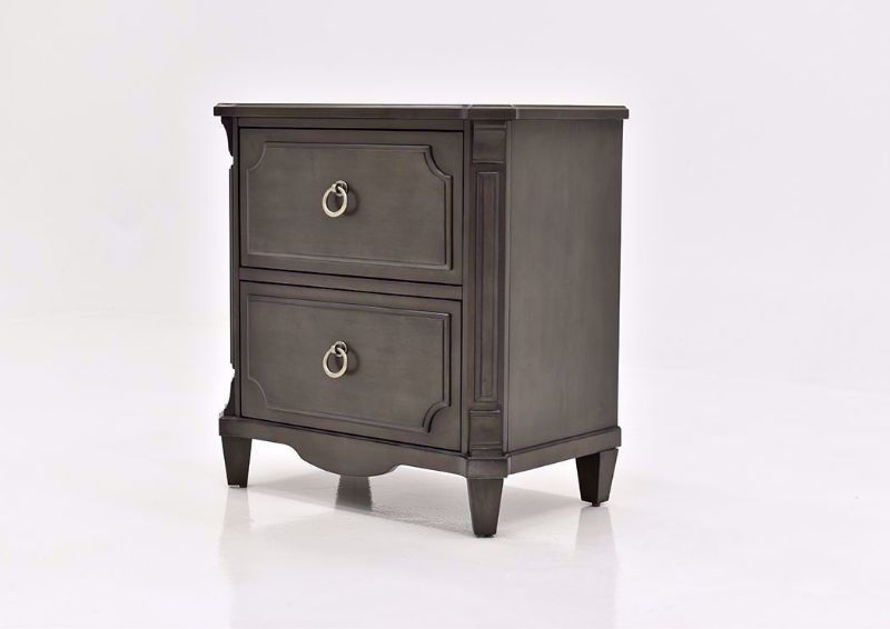 Gray Carnaby Nightstand by Najarian Furniture at an Angle | Home Furniture Plus Bedding