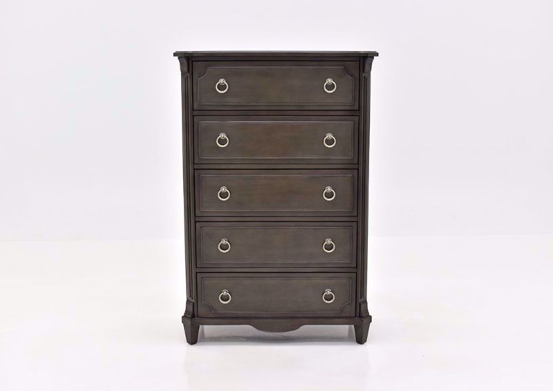 Gray Carnaby Chest of Drawers by Najarian Furniture Facing Front | Home Furniture Plus Bedding