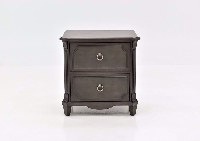 Gray Carnaby Nightstand by Najarian Furniture Facing Front | Home Furniture Plus Bedding