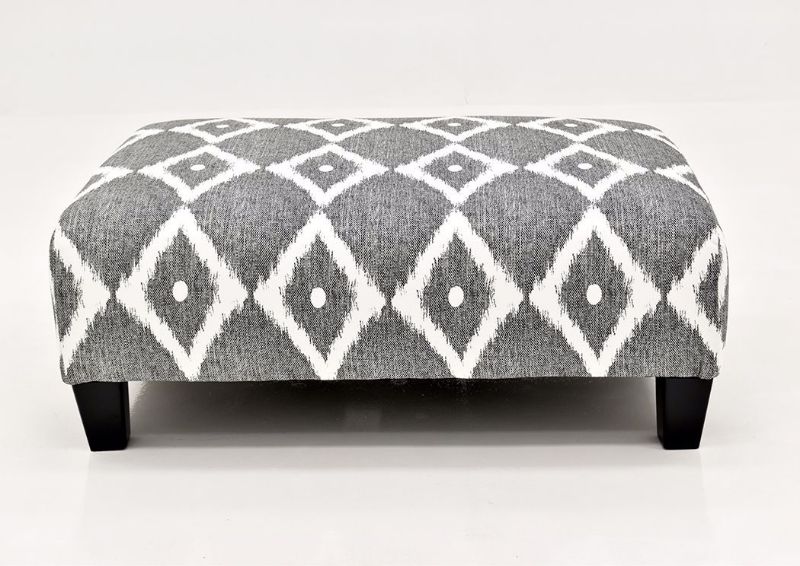 Gray Stonewash Ottoman by Albany Facing Front | Home Furniture Plus Mattress