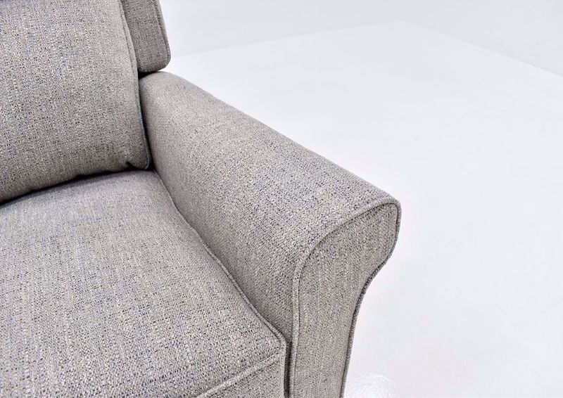 Gray Evanside Contemporary Power Recliner by Ashley Furniture Showing the Arm Detail | Home Furniture Plus Mattress