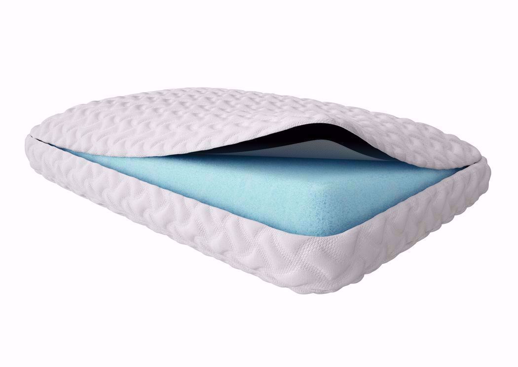 Tempur-Pedic Pedic Lumbar Cushion,Foam, Blue 15 X 15 X 4 Inch