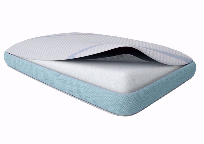 View of Cool-to-Touch Cover on the Tempur-Pedic TEMPUR-Breeze ProHi Pillow | Home Furniture Plus Bedding