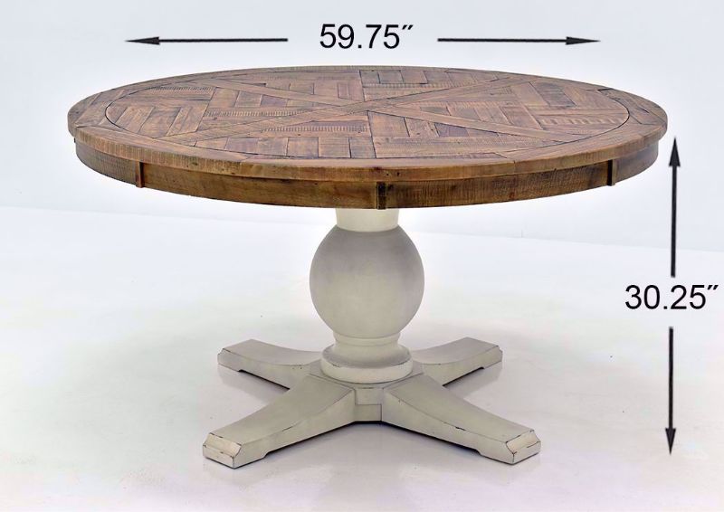 Brown and White Grindleburg Dining Table Dimensions | Home Furniture Plus Bedding