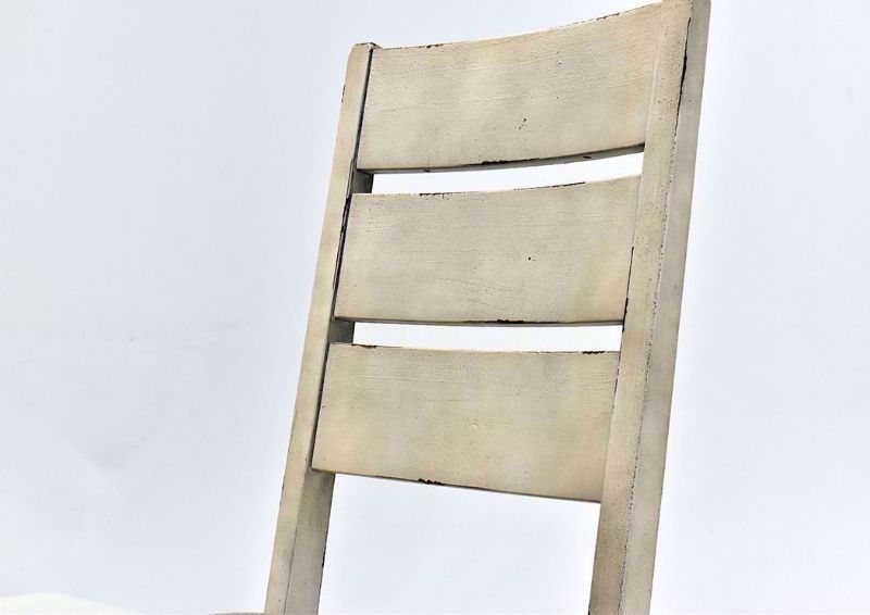 White Grindleburg Dining Chair Back Close Up | Home Furniture Plus Bedding
