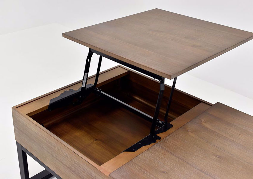 Frisco Dual LiftTop Coffee Table Brown