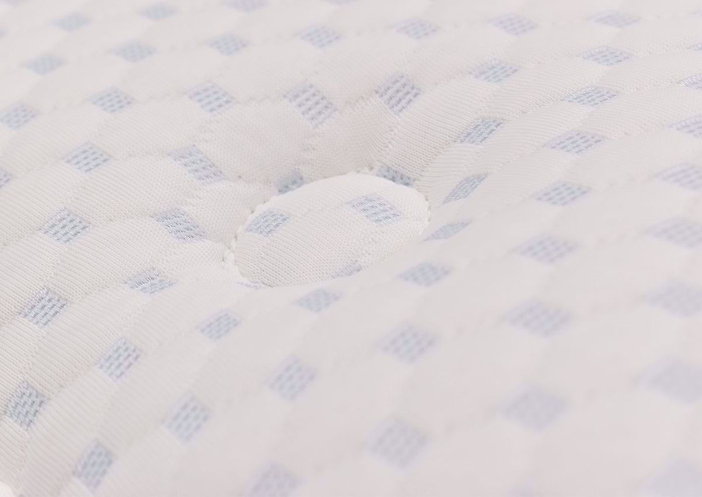 Close Up of the Quilting and Tufting on the Top of the Liberty Plush Mattress - Twin Size | Home Furniture Plus Bedding