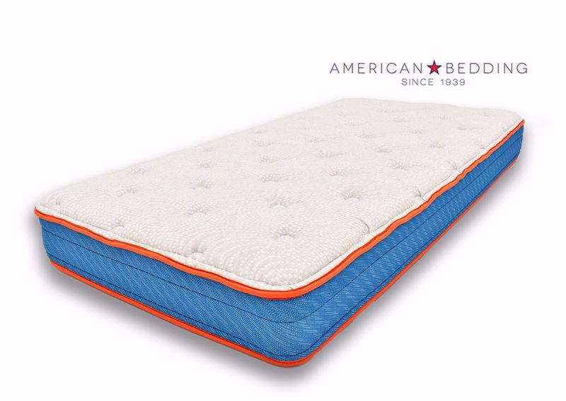 Valor Twin Size Mattress by American Bedding Angle View | Home Furniture Plus Bedding