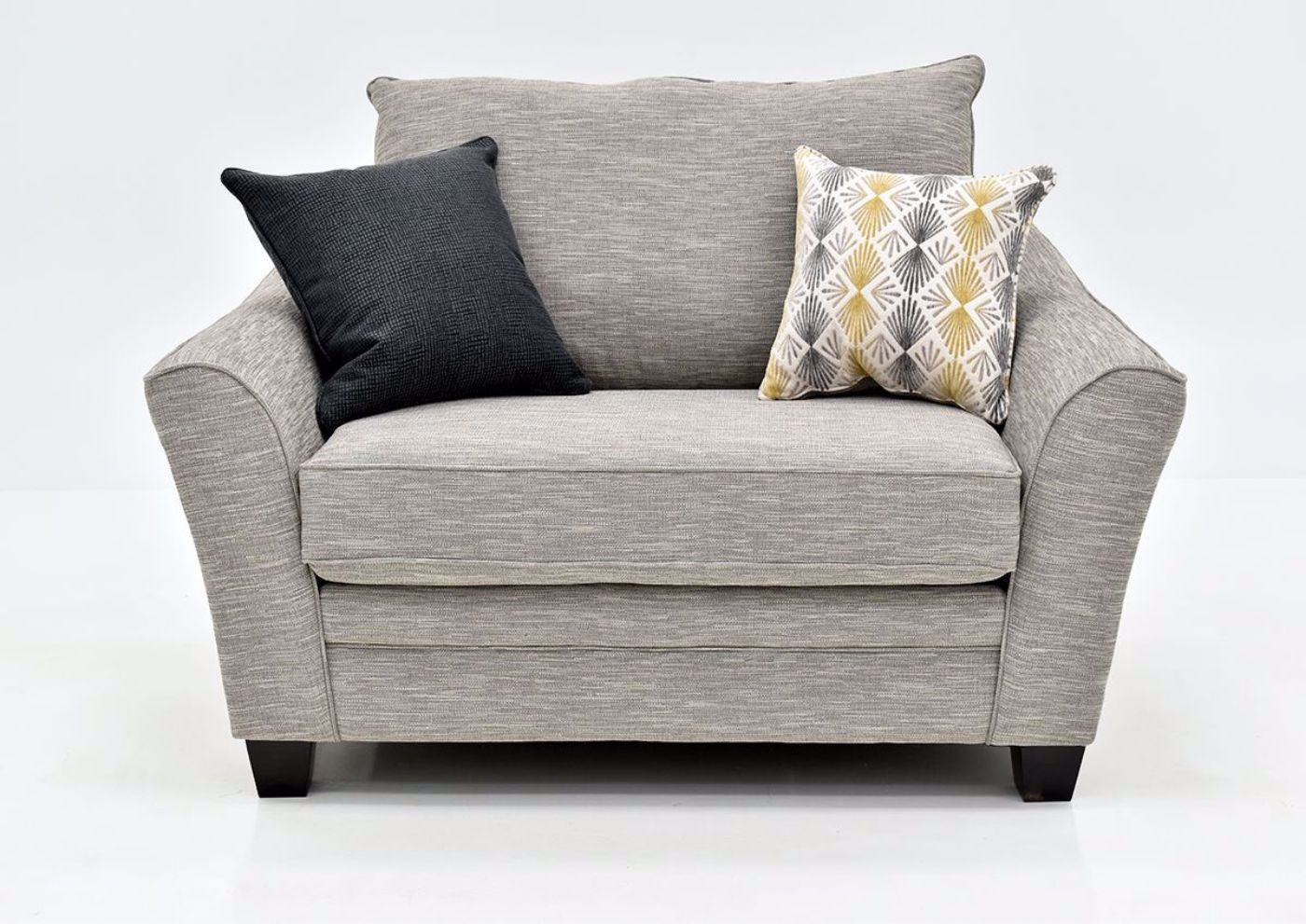 Gray Springer Chair by Franklin Front View | Home Furniture Plus Bedding