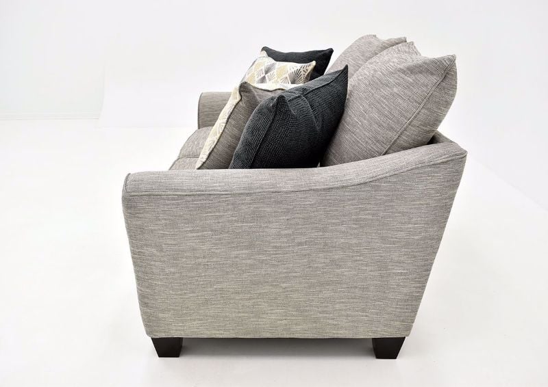 Gray Springer Loveseat by Franklin side View | Home Furniture Plus Bedding