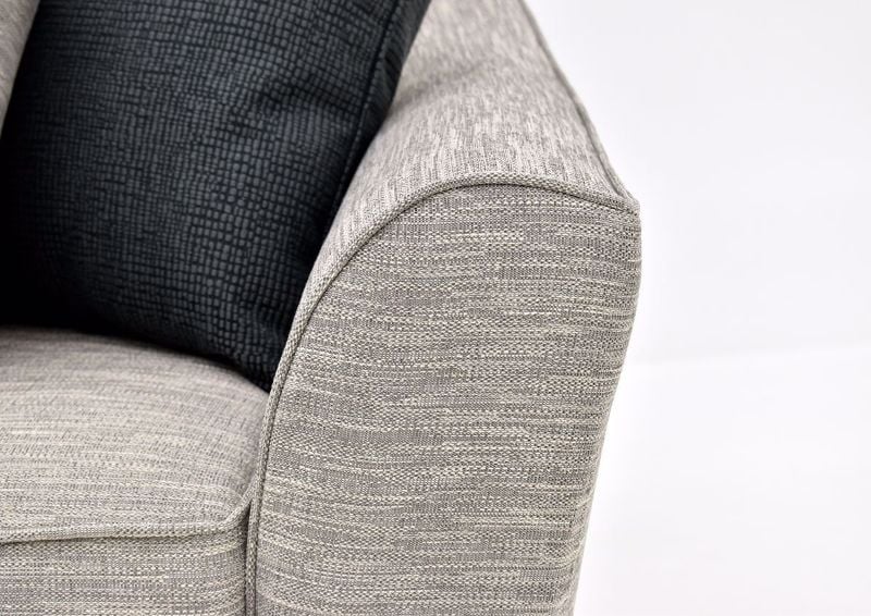 Gray Springer Sofa by Franklin arm close up View | Home Furniture Plus Bedding