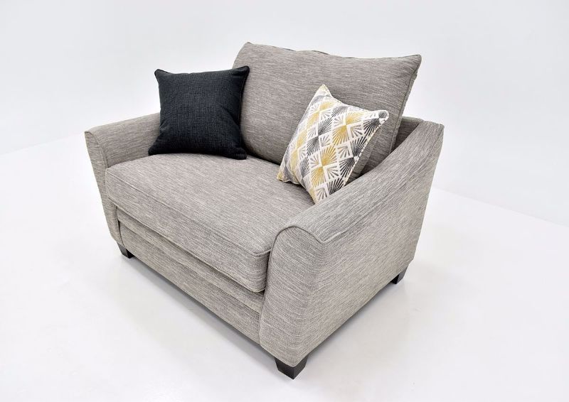 Gray Springer Chair by Franklin angle View | Home Furniture Plus Bedding