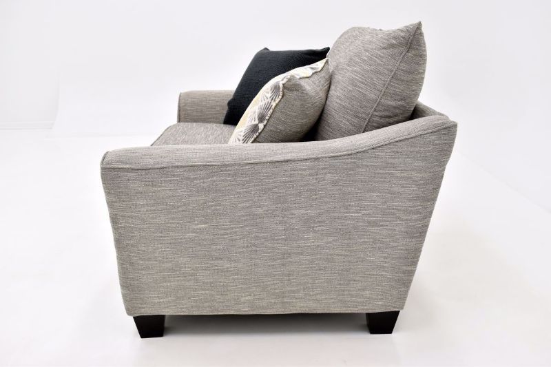 Gray Springer Chair by Franklin side View | Home Furniture Plus Bedding